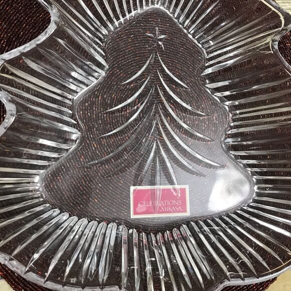 🎁 Mikasa Crystal Tree Cookie Candy Dish Tray - Picture 4 of 8